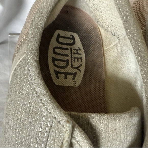 Hey Dude Women's Tan Lace-Up Flats - Picture 11 of 12